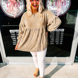 Oddi Hacci Babydoll Top in Camel