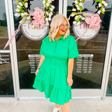Sweet Caroline Dress in Green