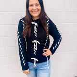 Little White Bow Sweater