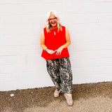 Oddi Out on the Town Top in Red