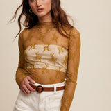 Listicle Lace Top n Lemon Grass
