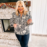Black Ginger Christmas Top