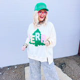 Fantastic Fawn 'MERRY" Patches Top