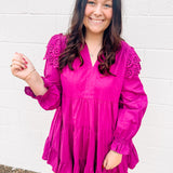 Joyce Dress in Magenta