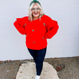 Red Holiday Bow Sweatshirt