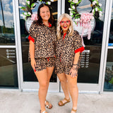 Oddi Brown Leopard Set