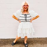 Oddi Polkadot Babydoll Dress