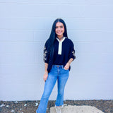 Oddi Black Peplum Blouse