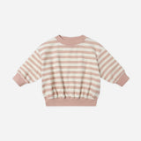 Rylee + Cru Relaxed Sweatshirt in Pink Stripe