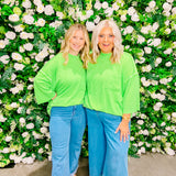 Sew in Love Neon Lime Top