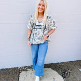 The Thankful Black Chinoiserie Top