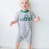 JellyBean Tractor Applique Romper
