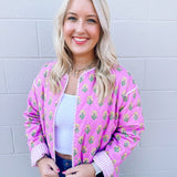 The Dun Floral Quilted Jacket