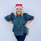 Christmas Morning Top in Green