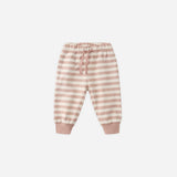 Rylee + Cru Relaxed Sweat-pant in Pink Stripe