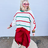 Fantastic Fawn Striped Sweater