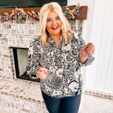 Black Ginger Christmas Top