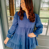 Joyce Dress in Navy
