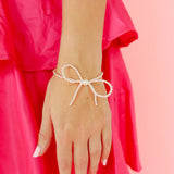 Beaded Blonde: Silver Bow