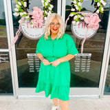 Sweet Caroline Dress in Green