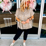 Jodifl Leopard Top in Taupe