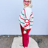 Fantastic Fawn Striped Sweater