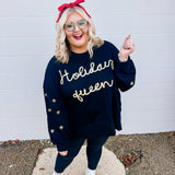 Holiday Queen Sweatshirt in Black