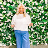 Sew in Love White Oversized Top