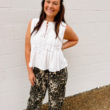 Oddi Out on the Town top in White
