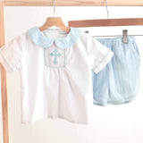 Blue Cross Short Set
