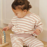 Rylee + Cru Relaxed Sweatshirt in Pink Stripe