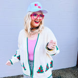 Fantastic Fawn Christmas Tree Cardigan