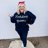 Holiday Queen Sweatshirt in Black