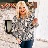 Black Ginger Christmas Top