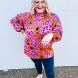 Fall Patterns Pullover Top