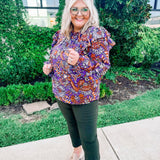 Purple Passion Floral Top