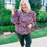 Purple Passion Floral Top