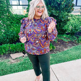 Purple Passion Floral Top