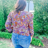 Purple Passion Floral Top
