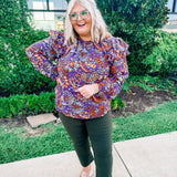 Purple Passion Floral Top