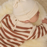 Rylee + Cru Rex Romper in Cedar Stripe