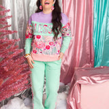 BC: Blessed Floral Fleece Crew