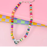 Treasure Jewels:  Hey Girly Beaded Silver Necklace