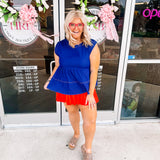 Fancy Indigo Top