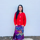 Oddi Cardigan in Red