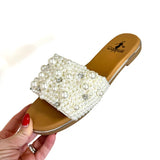 Corkys Ivory Gimme Kiss Flip Flops