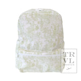 TRVL Mini Backpacker Bunny Toile Green