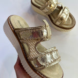 Sweet Gold Stacked Mule