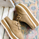 Paloma Taupe Suede Mule