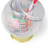 Vintage Village Snow Globe Novelty Sipper
